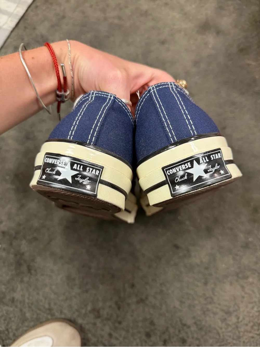 Converse Chuck 70s Navy Low Tops - Picture 3 of 4